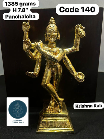 Krishna Kali - Prasiddh Idols Presents Panchaloha Idol (Custom Made)