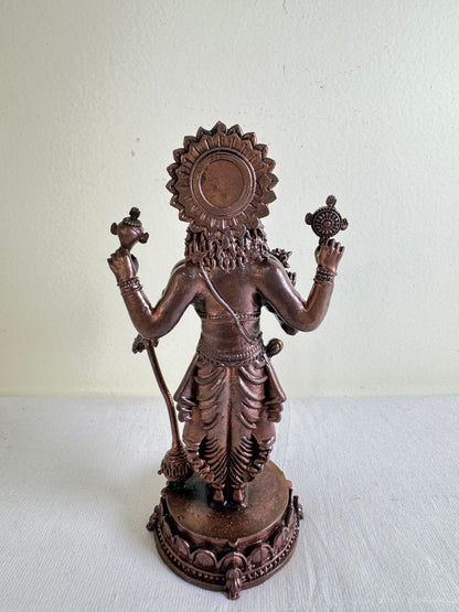 Standing Narasimha Swamy - Prasiddh idols presents Copper Made Polished idol