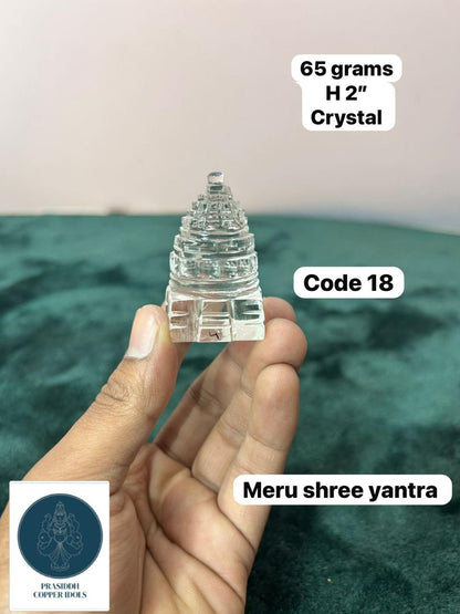 Meru Shree Yantra - Prasiddh Idols Presents Crystal