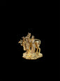 Radha Krishna idol with cow made of panchaloha