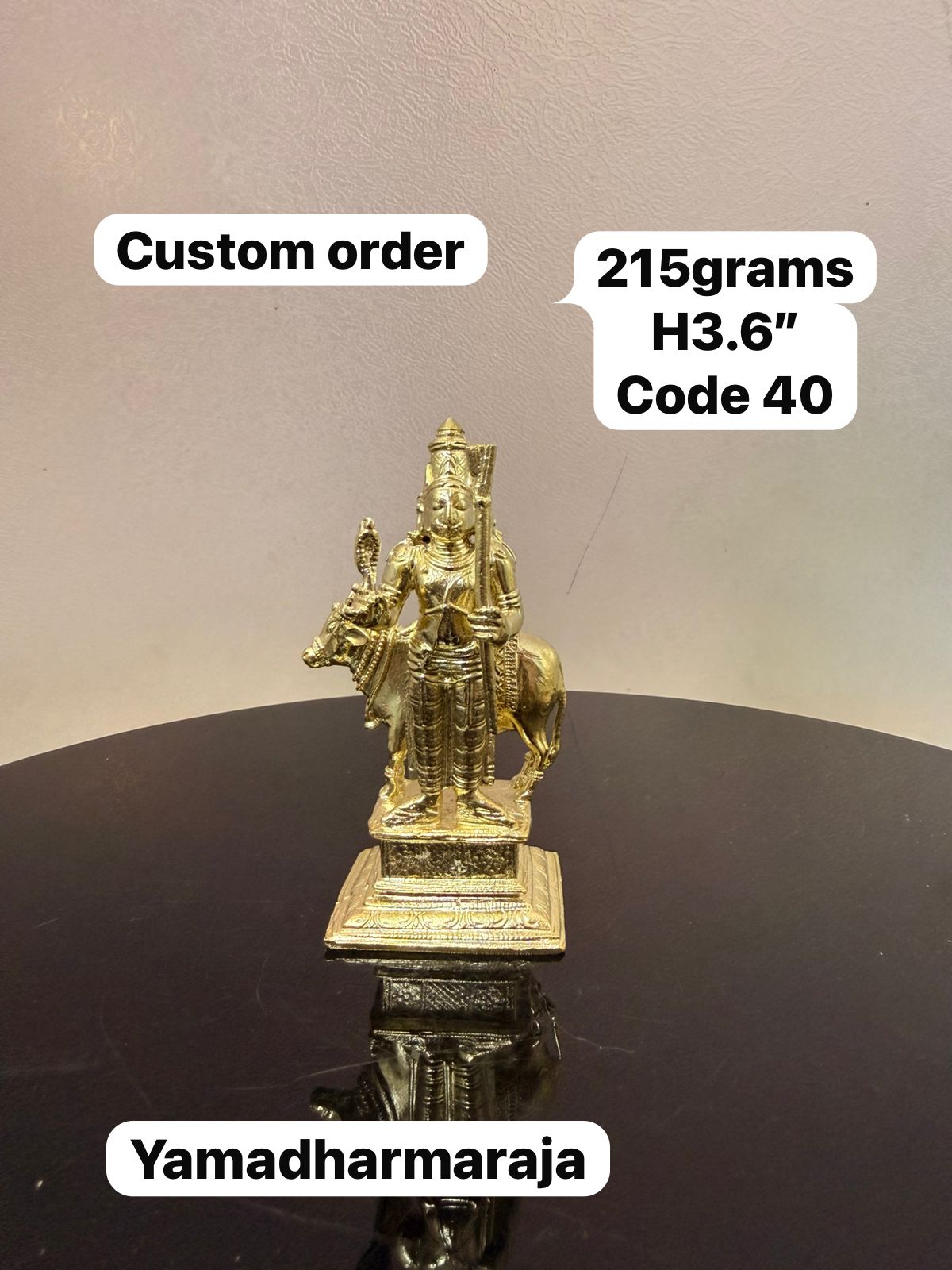 Yama Dharmaraja - Prasiddh idols present Panchaloha Made Custom order idol