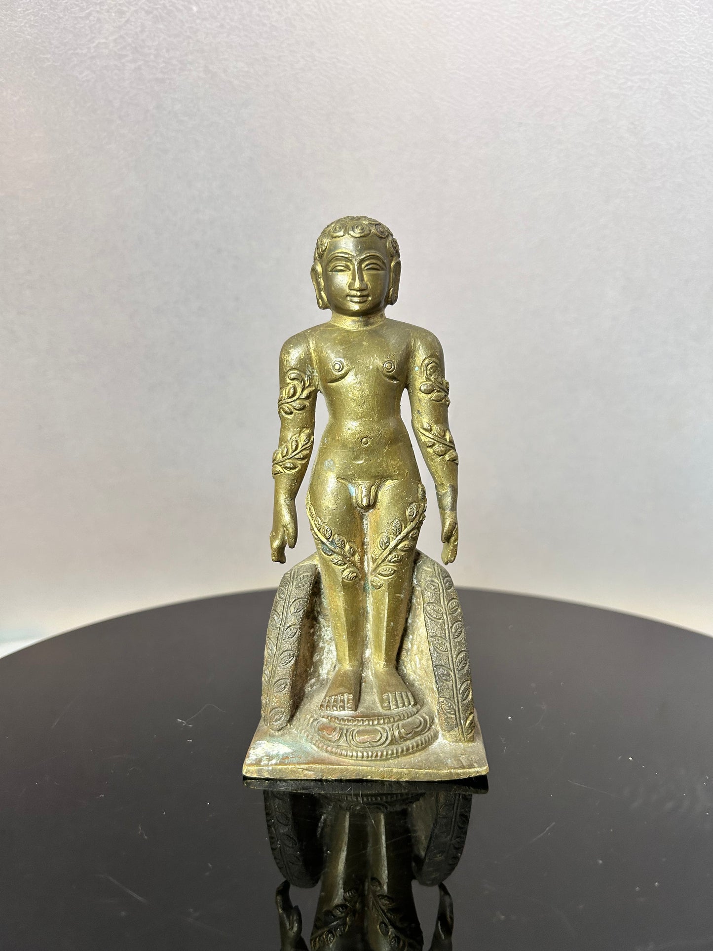 Vintage bronze made mahaveera idol