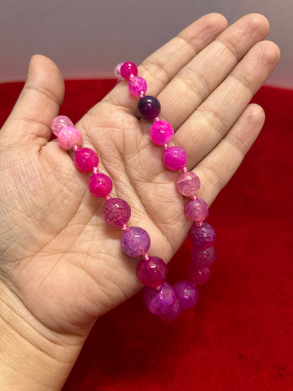 Natural Opal Pink Stone Mala