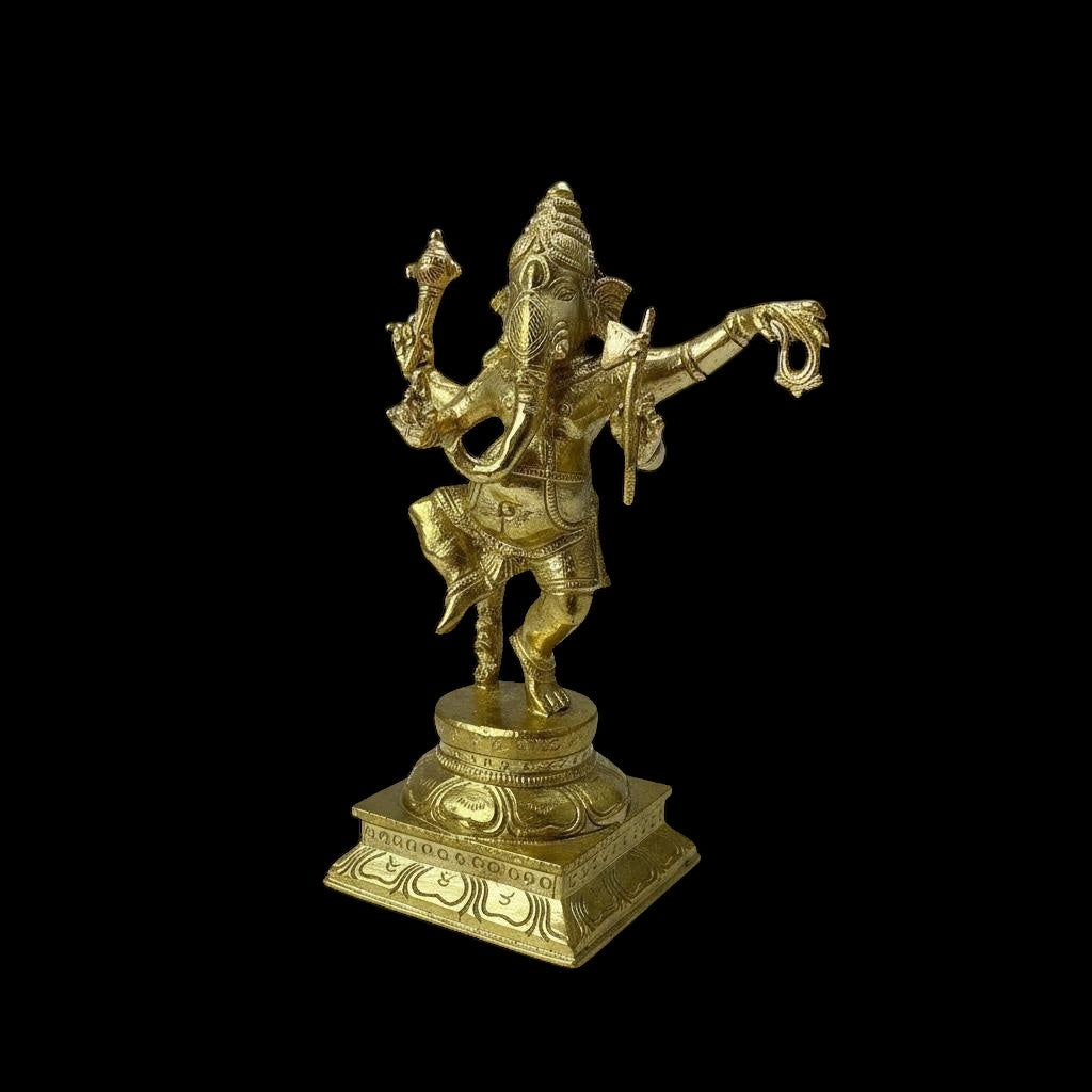 Narthana Ganesha - Prasiddh Idols Presents Panchaloha Idol (Custom Made)