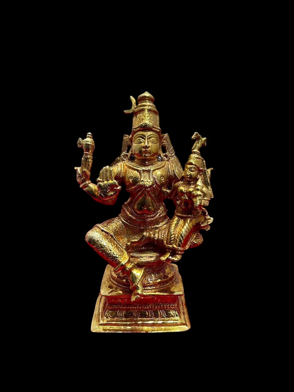 Parvathi Parameshwara - Prasiddh Idols Presents Panchaloha Idol (Custom Made)