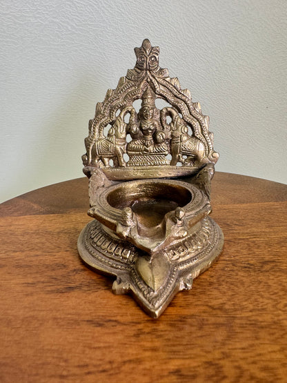 Gaja lakshmi lamp/ Deepam/Lamp/Pair Lamp - Prasiddh Idols Presents Panchaloha lamp