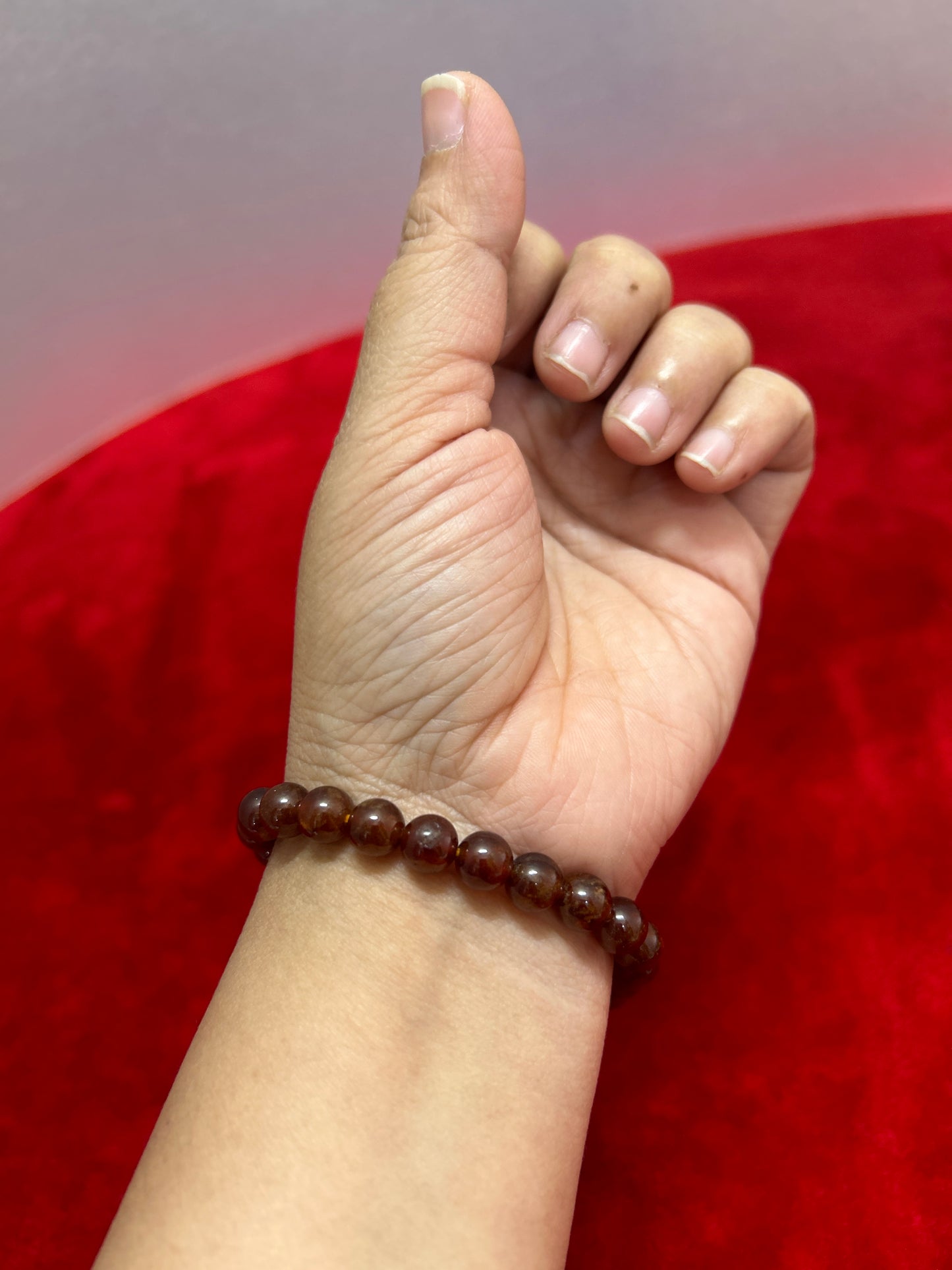 Hessonite Crystal Bracelet