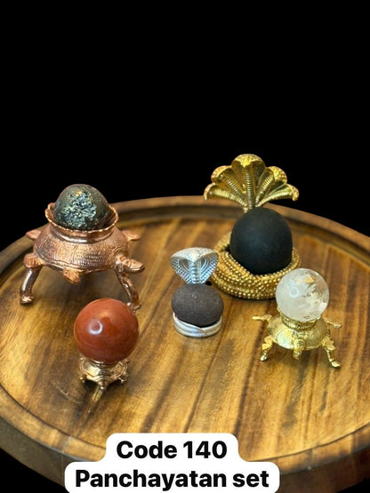 Panchayatan Set ( only 5 stones peeta and stand included