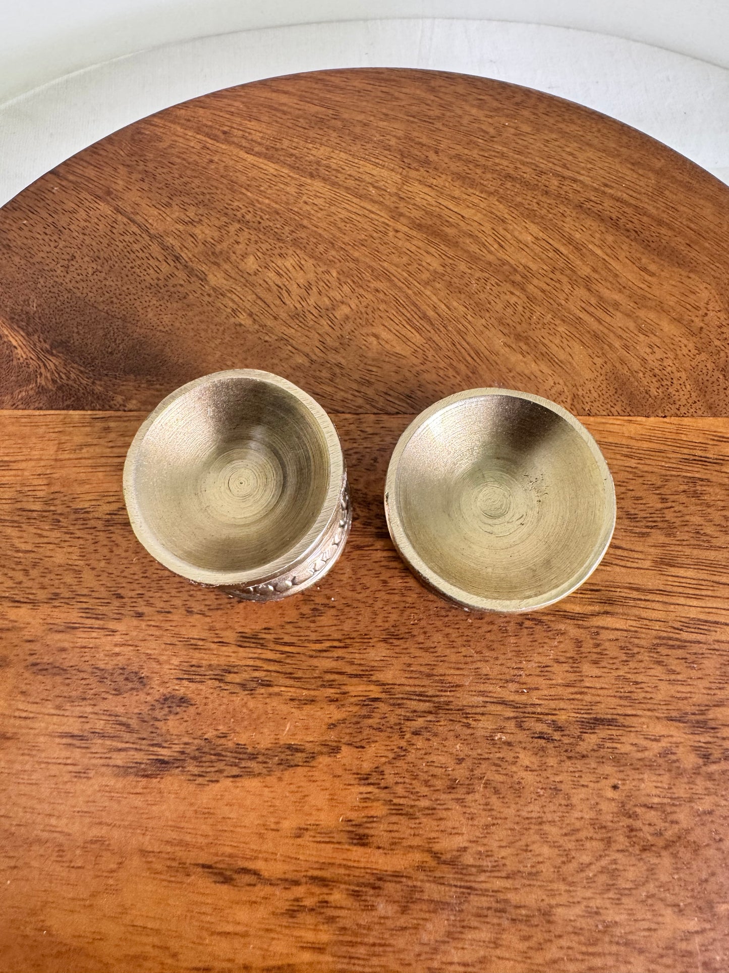 Traditional Bowl Arathi lamp/ Deepam/Lamp/Pair Lamp - Prasiddh Idols Presents Panchaloha handcrafted bowl lamp/ miniature lamp - ghee aarti