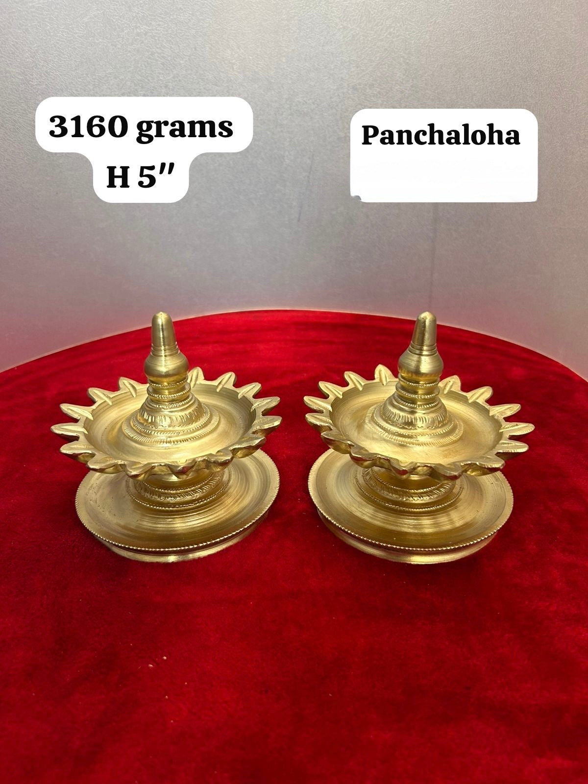Shodasha Lamp - antique replicated panchaloha deepa ( 1 piecs )