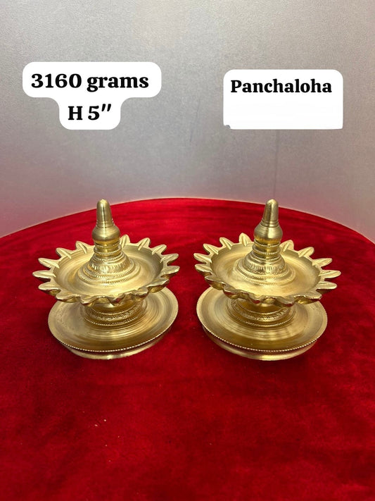 Shodasha Lamp - antique replicated panchaloha deepa ( 1 piecs )