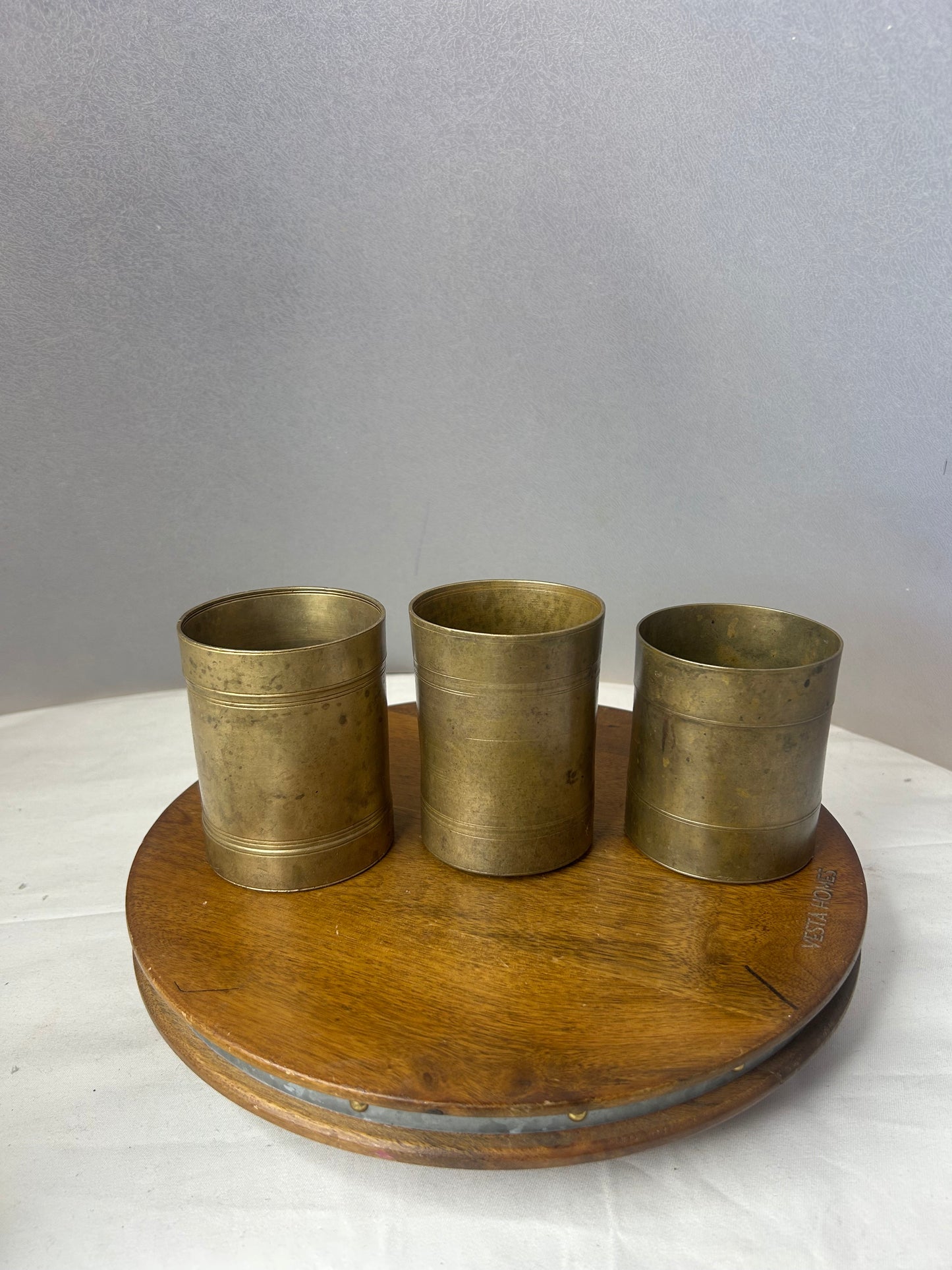 Vintage made measuring tumbler- set of 3