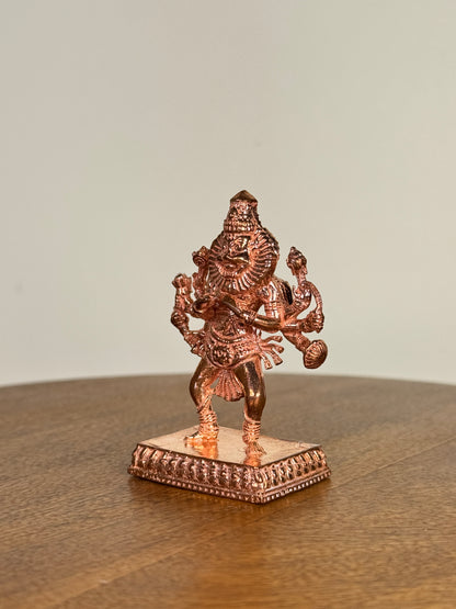 Ugra Narasimha Swamy idol made of pure copper
