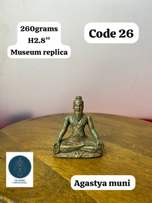 Agastya Muni - Prasiddh Idols Presents Copper Made Museum Replica Idol