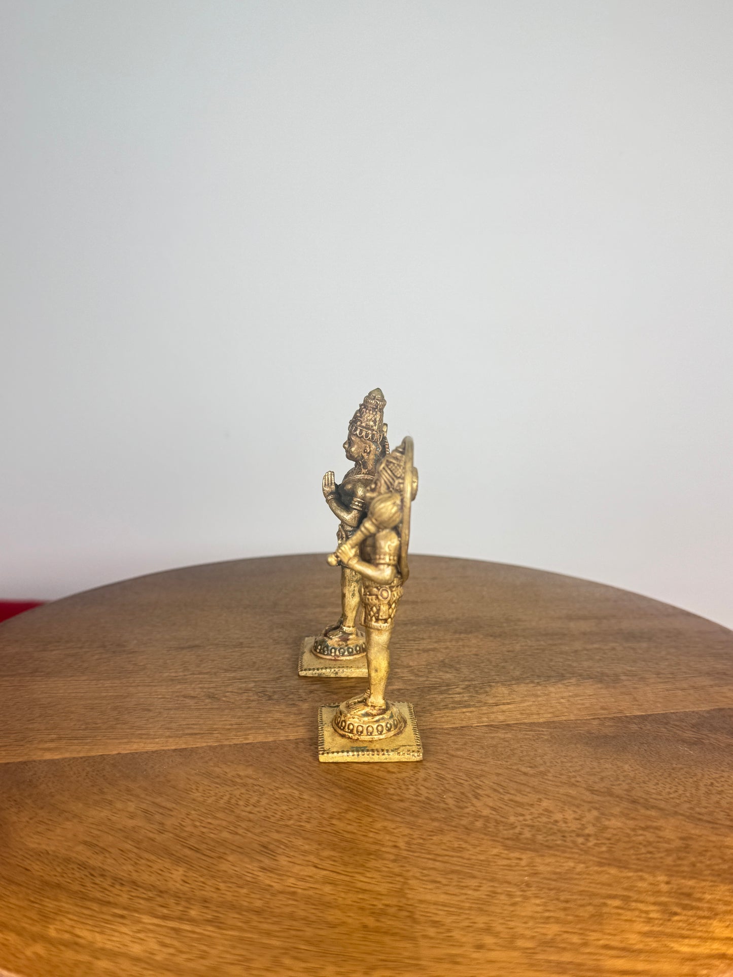 Standing Garuda Hanuman idols - Museum replicated panchaloha idols