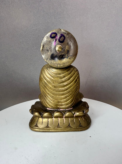 Vintage bronze buddha idol