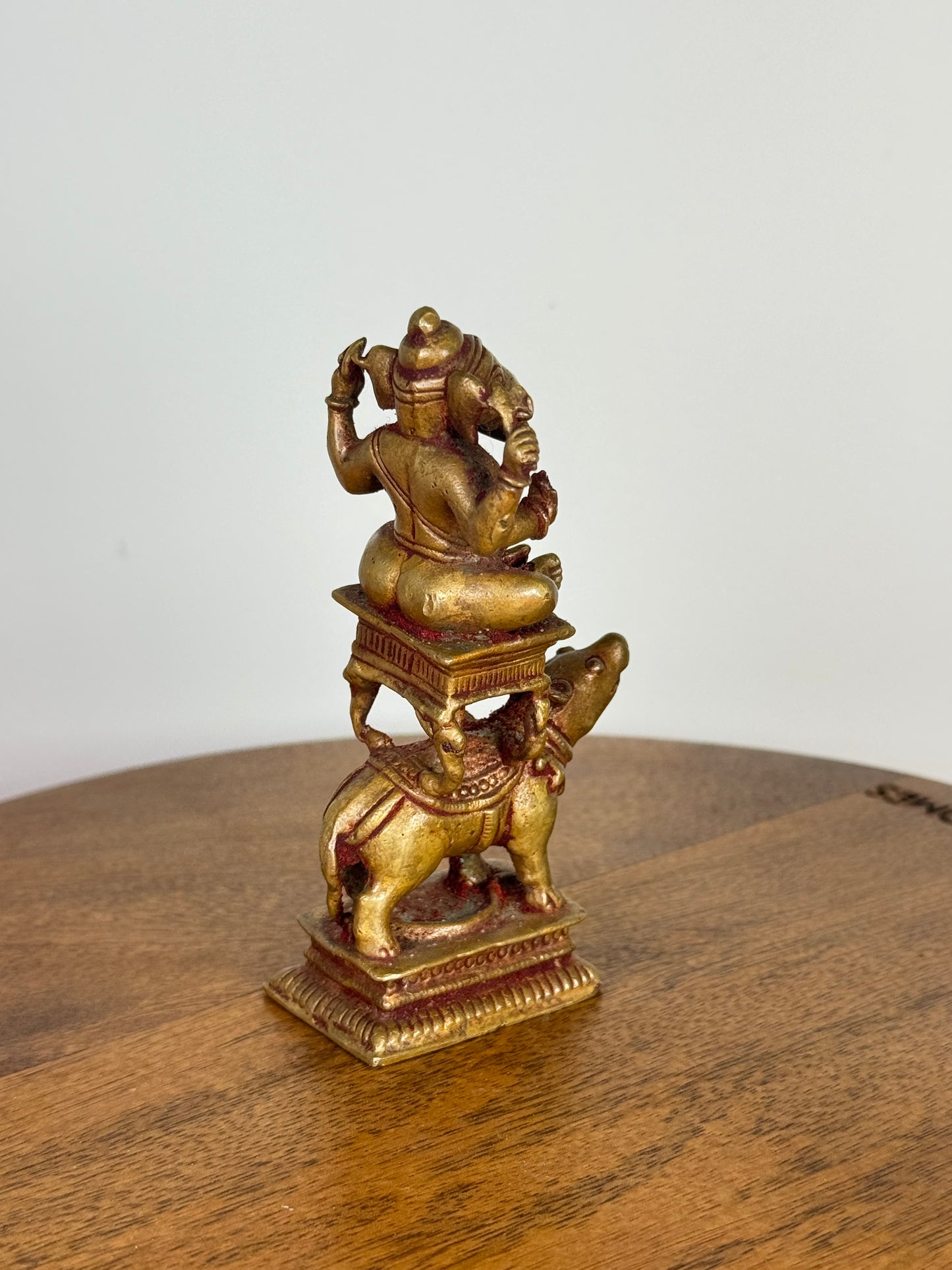 Lord Ganesha on Mooshika Vahana - Museum replicated copper idol
