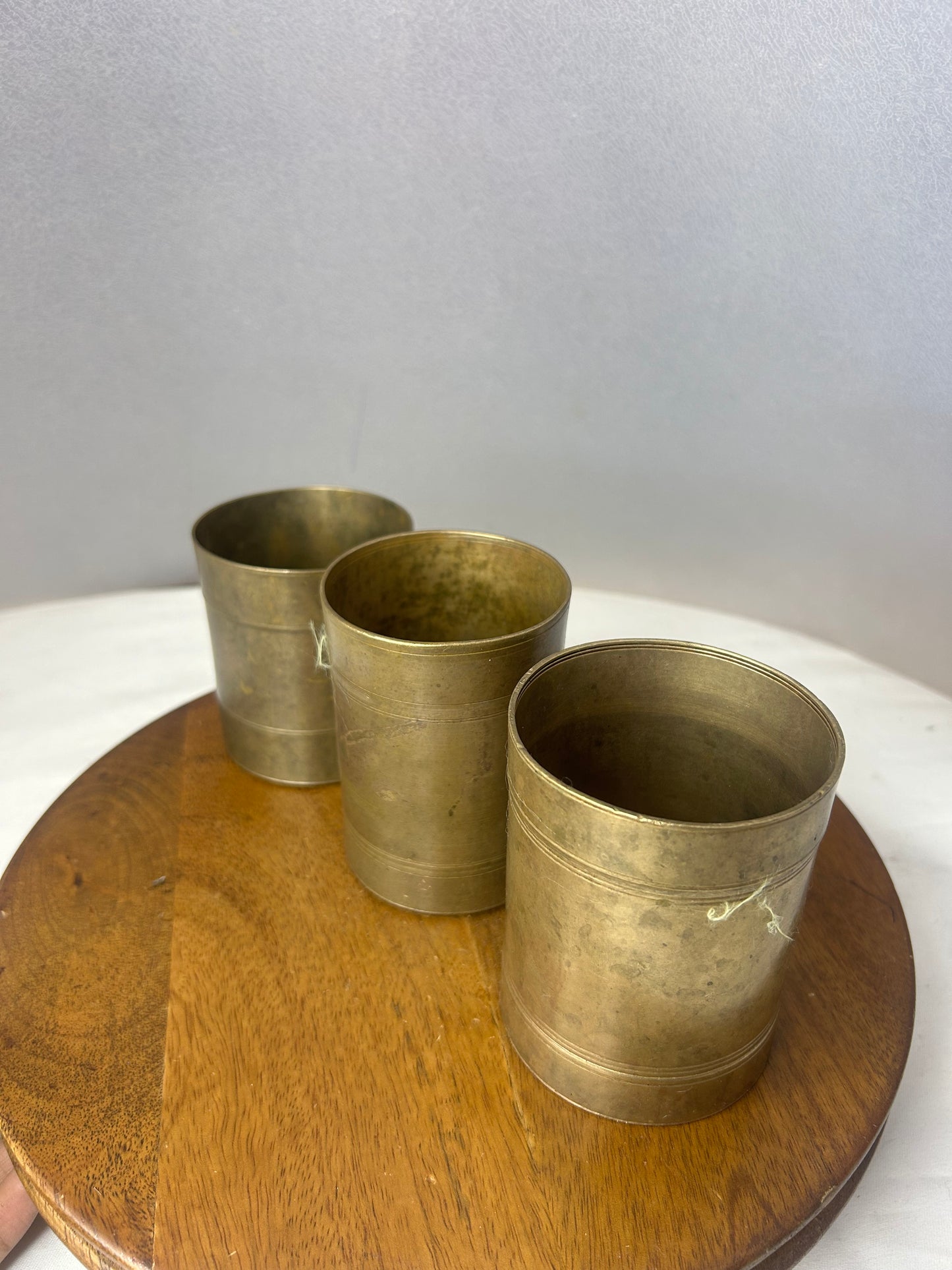 Vintage made measuring tumbler- set of 3