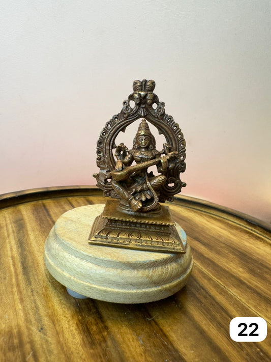 Saraswathi Devi - Prasiddh Idols Presents Copper Idol Of Museum Replica