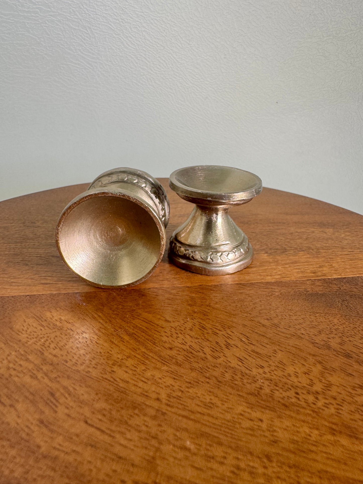 Traditional Bowl Arathi lamp/ Deepam/Lamp/Pair Lamp - Prasiddh Idols Presents Panchaloha handcrafted bowl lamp/ miniature lamp - ghee aarti
