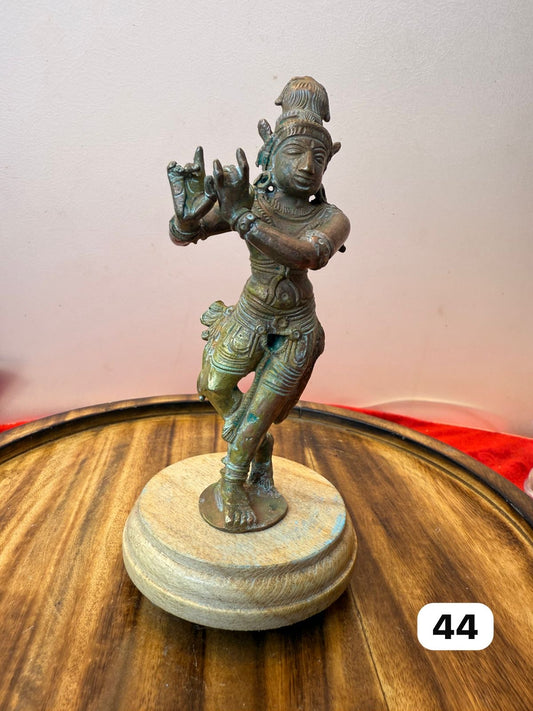 Chola style krishna - museum replicated copper idol