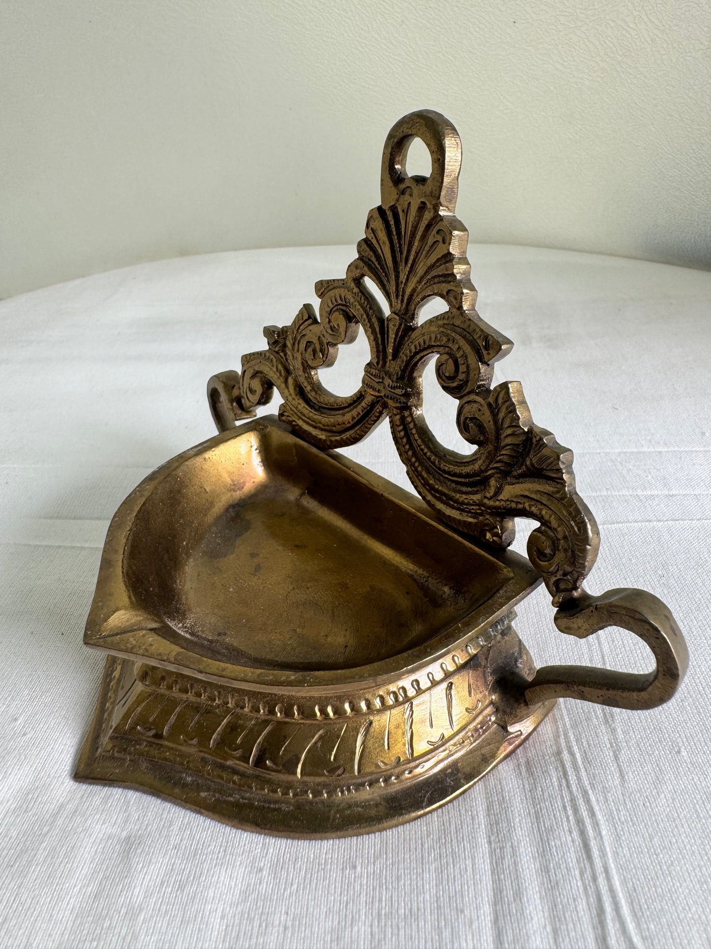 Leaf Lamp/Deepam/Lamp/ - Prasiddh Idols Presents Panchaloha lamp