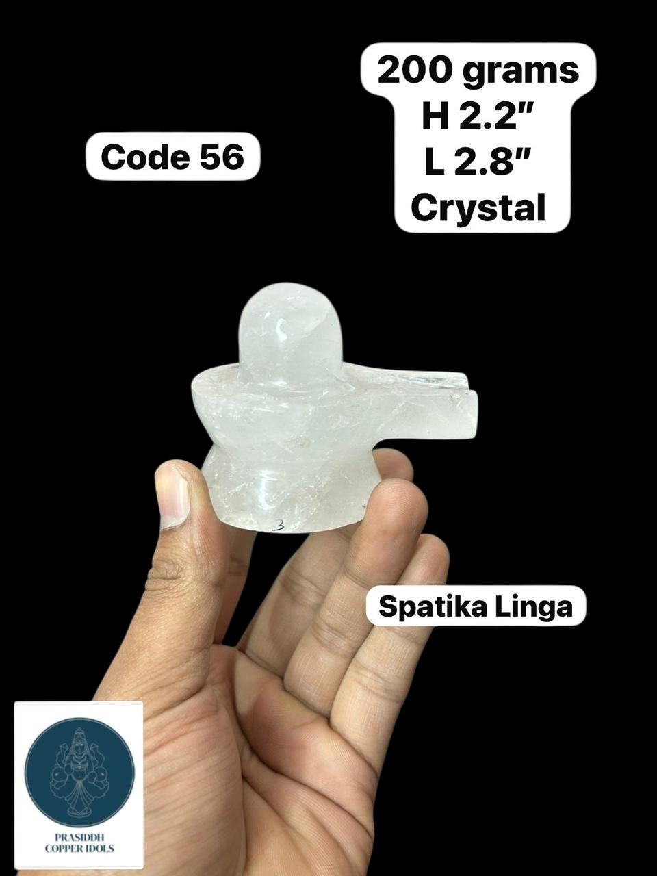 Spatika Linga - Prasiddh Idols Presents Crystal