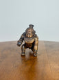 Crawling krishna - bronze idol