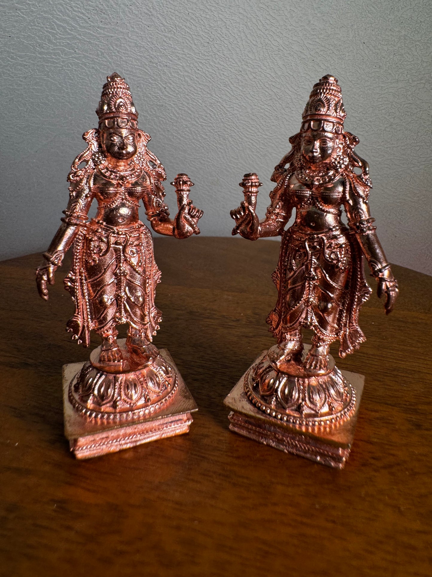 Srinivasa Parivar- Prasiddh idols present copper idol