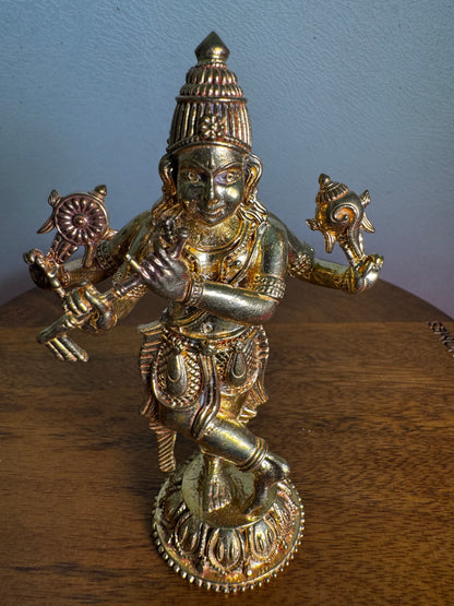 Chaturbhuja Krishna- Prasiddh idols present Panchaloha idol
