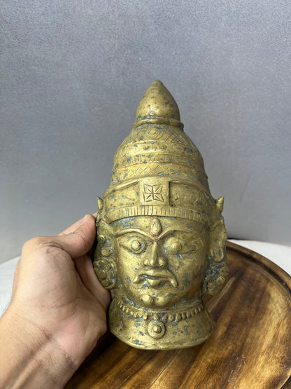 Vintage bronze cast shiva mukha