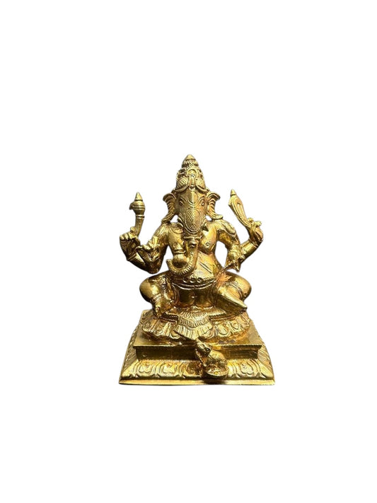 Tryakshara Ganapathi - Prasiddh Idols Presents Panchaloha Idol (Custom Order)