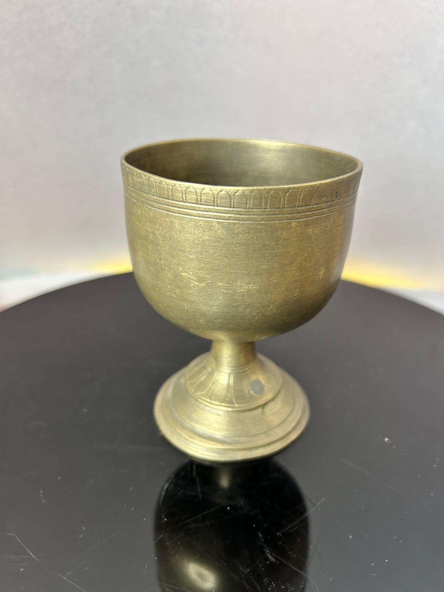 Vintage bronze cast tumbler