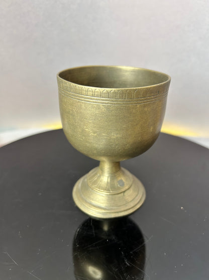 Vintage bronze cast tumbler