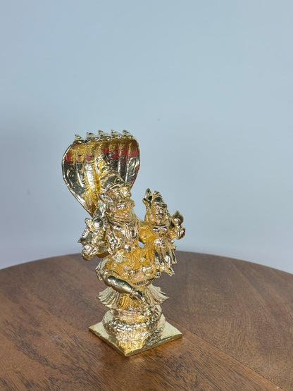 Lakshmi Narasimha swamy idol made of panchaloha