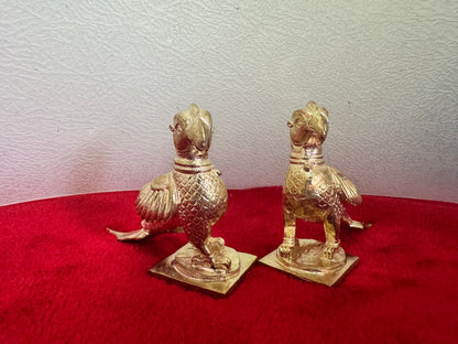 Parrots/Shuka Birds - Prasiddh idols presents copper idol
