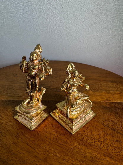 Bhairava and Bhairavi- prasiddh idols presents Panchaloha idol