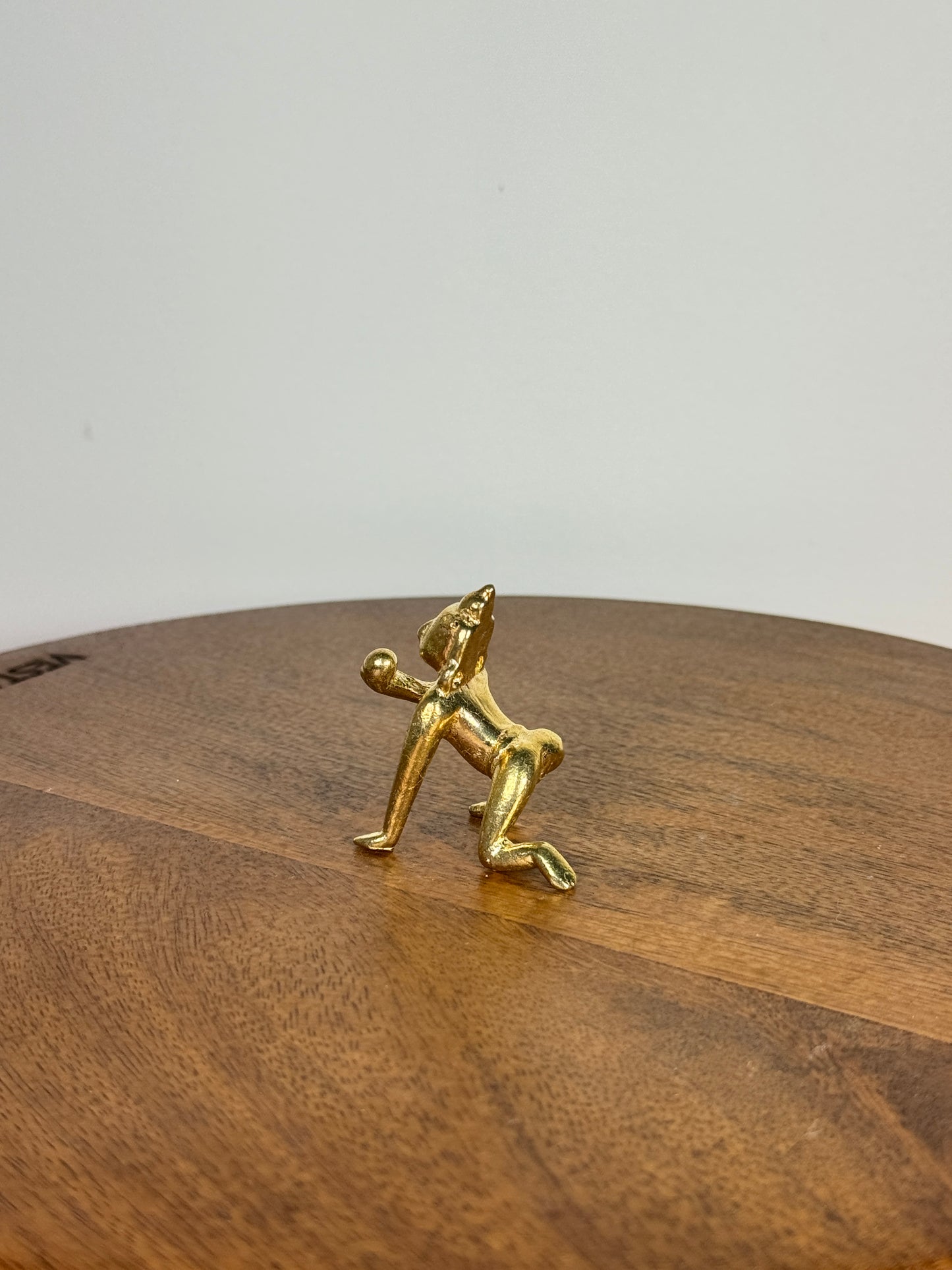 Crawling butter ball Krishna idol made of panchaloha