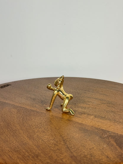 Crawling butter ball Krishna idol made of panchaloha