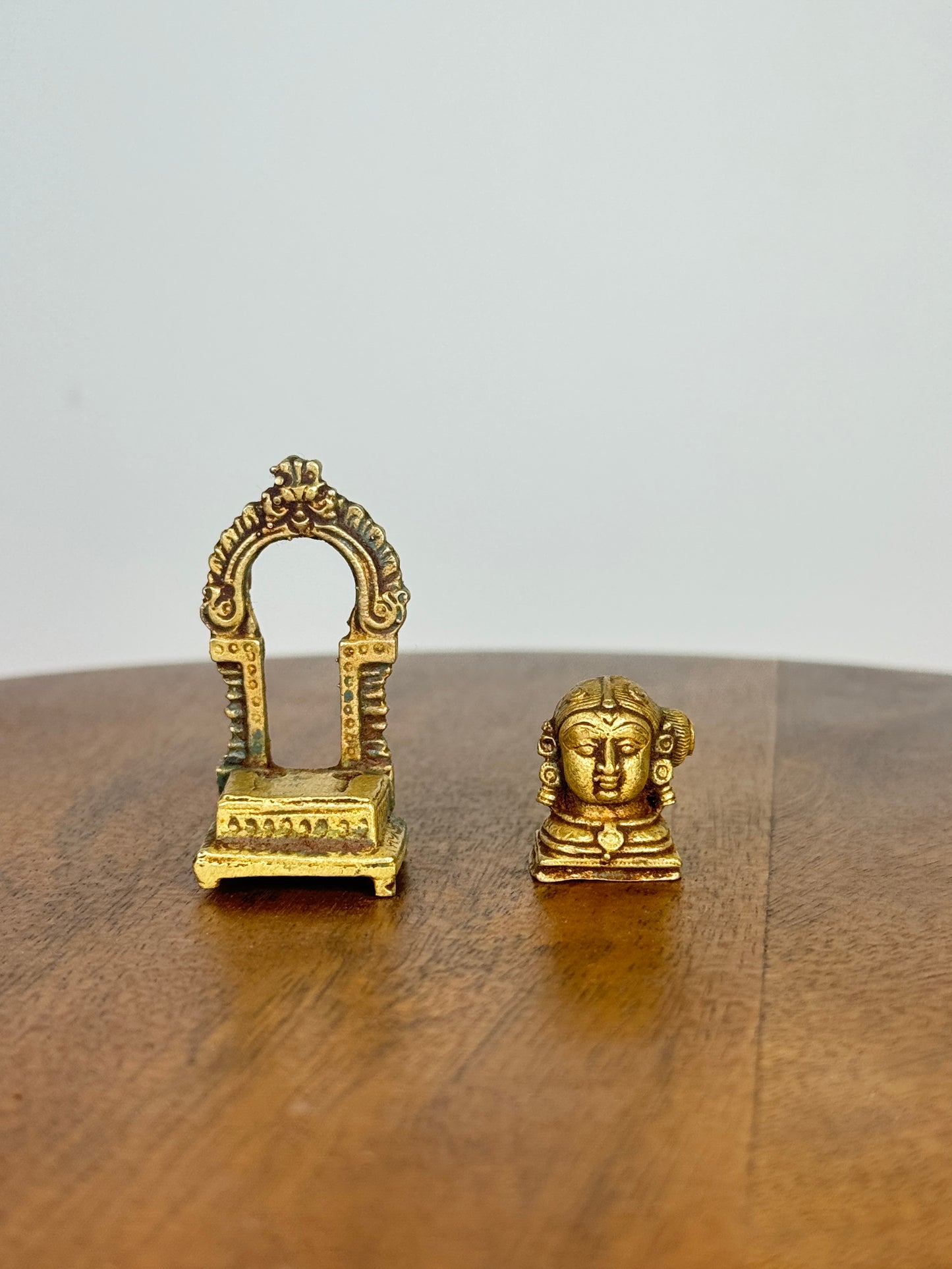 Gowri with peeta prabhavali - museum replicated panchaloha idol