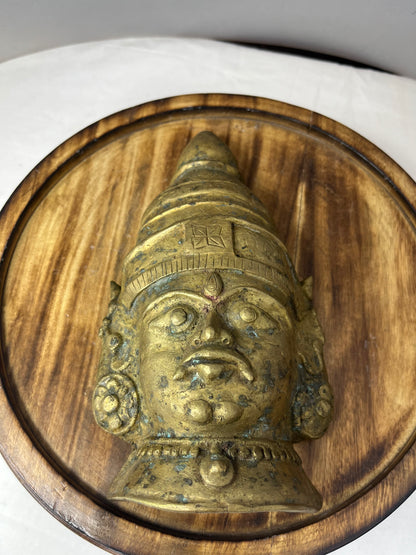 Vintage bronze cast shiva mukha