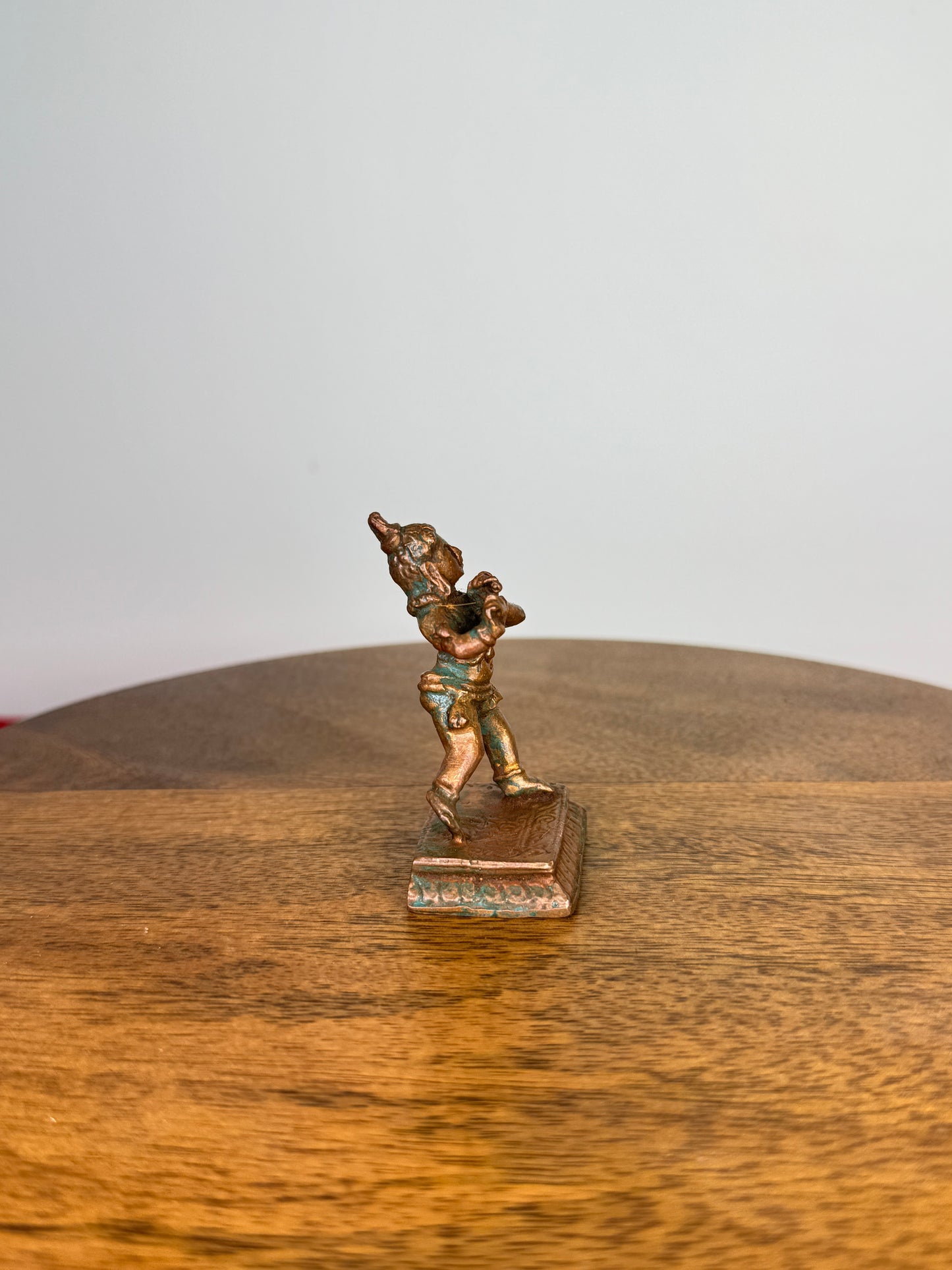 miniature krishna idol - Museum Replicated copper idol