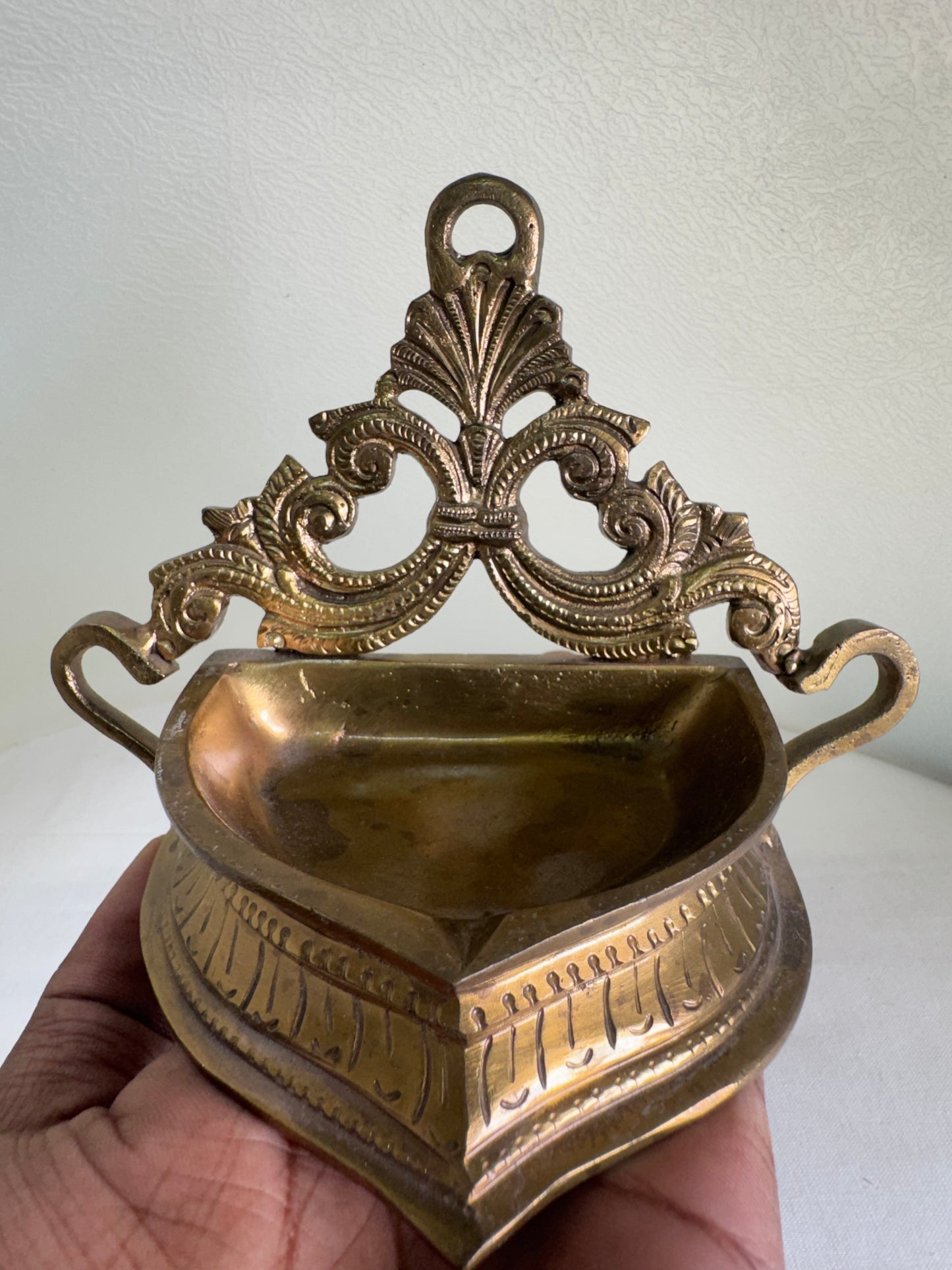 Leaf Lamp/Deepam/Lamp/ - Prasiddh Idols Presents Panchaloha lamp