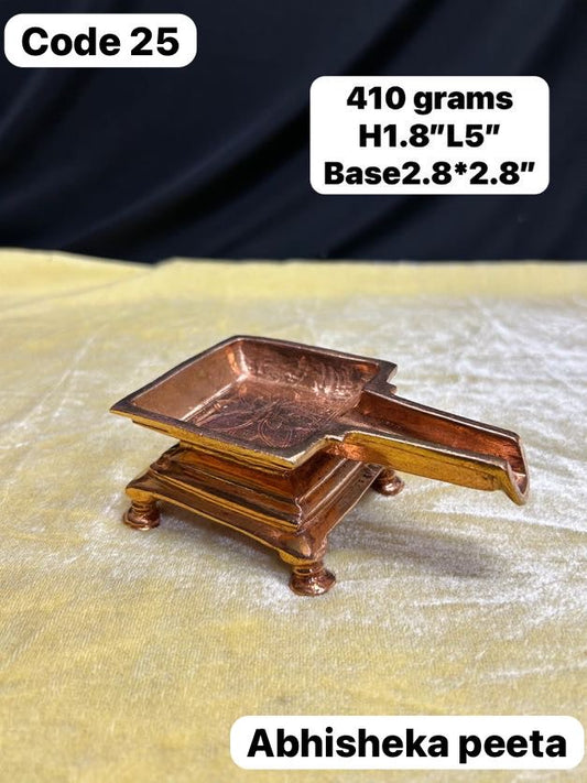 Abhisheka Peeta - Prasiddh idols present copper Made