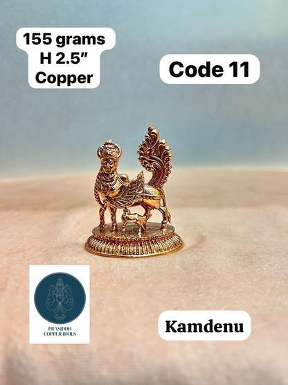 Kamadhenu idol - prasiddh idols presents copper idol
