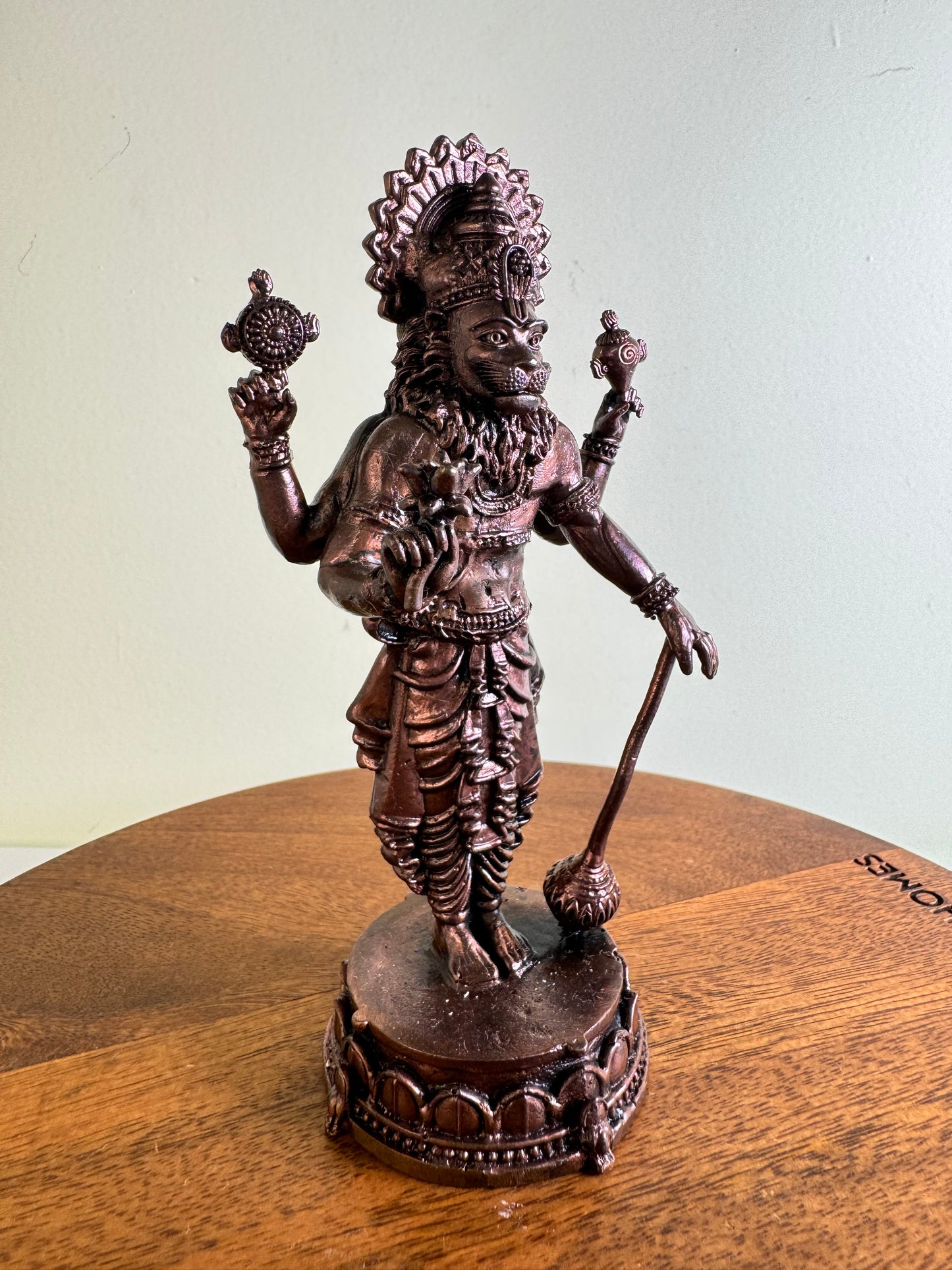 Standing Narasimha Swamy - Prasiddh idols presents Copper Made Polished idol