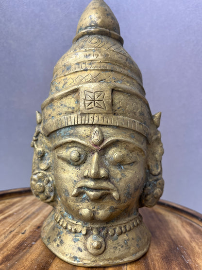 Vintage bronze cast shiva mukha
