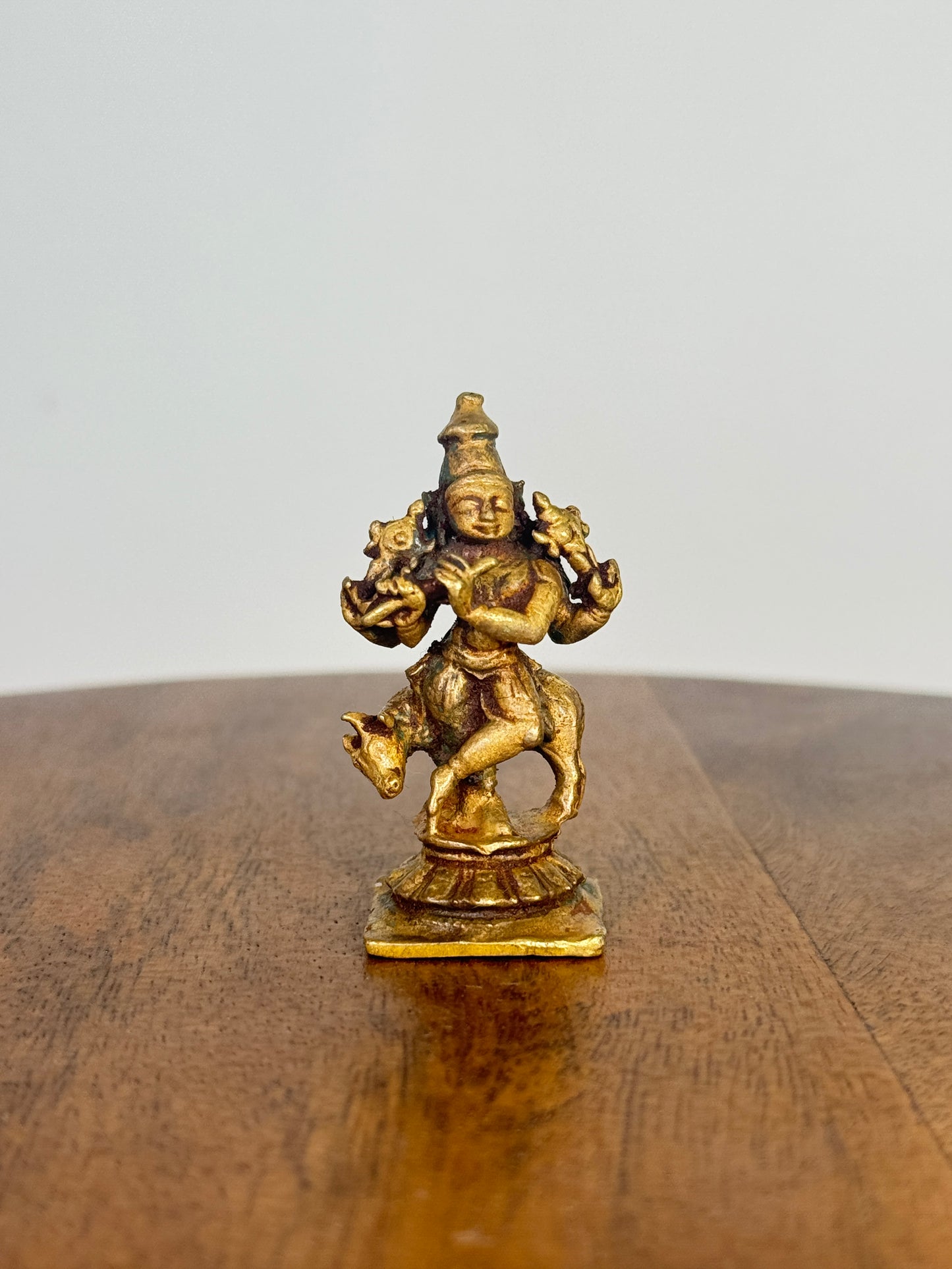 Miniature venugopala krishna - museum replicated panchaloha idol