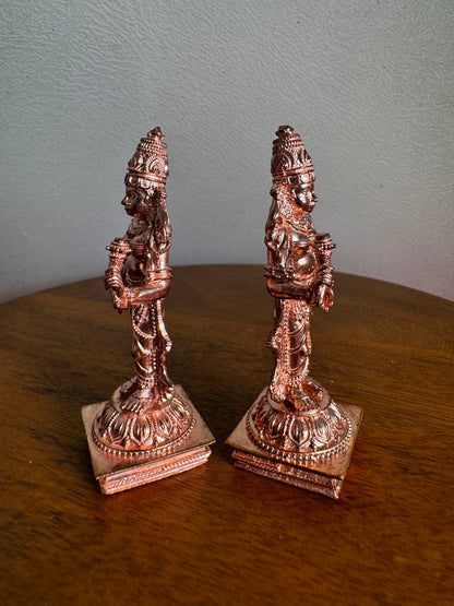 Srinivasa Parivar- Prasiddh idols present copper idol
