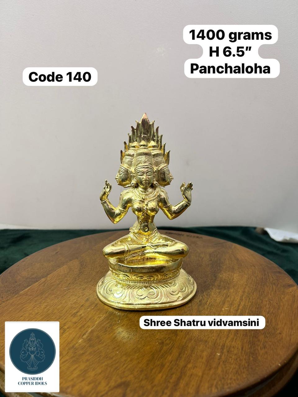 Shree Shatru Vidvamsini - Prasiddh Idols Presents Panchaloha Idol (Custom Made)
